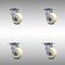 Service Caster 4 Inch Stainless Steel Nylon Wheel Swivel Caster Set with Roller Bearings SCC SCC-SS30S420-NYR-4 - alternate 1
